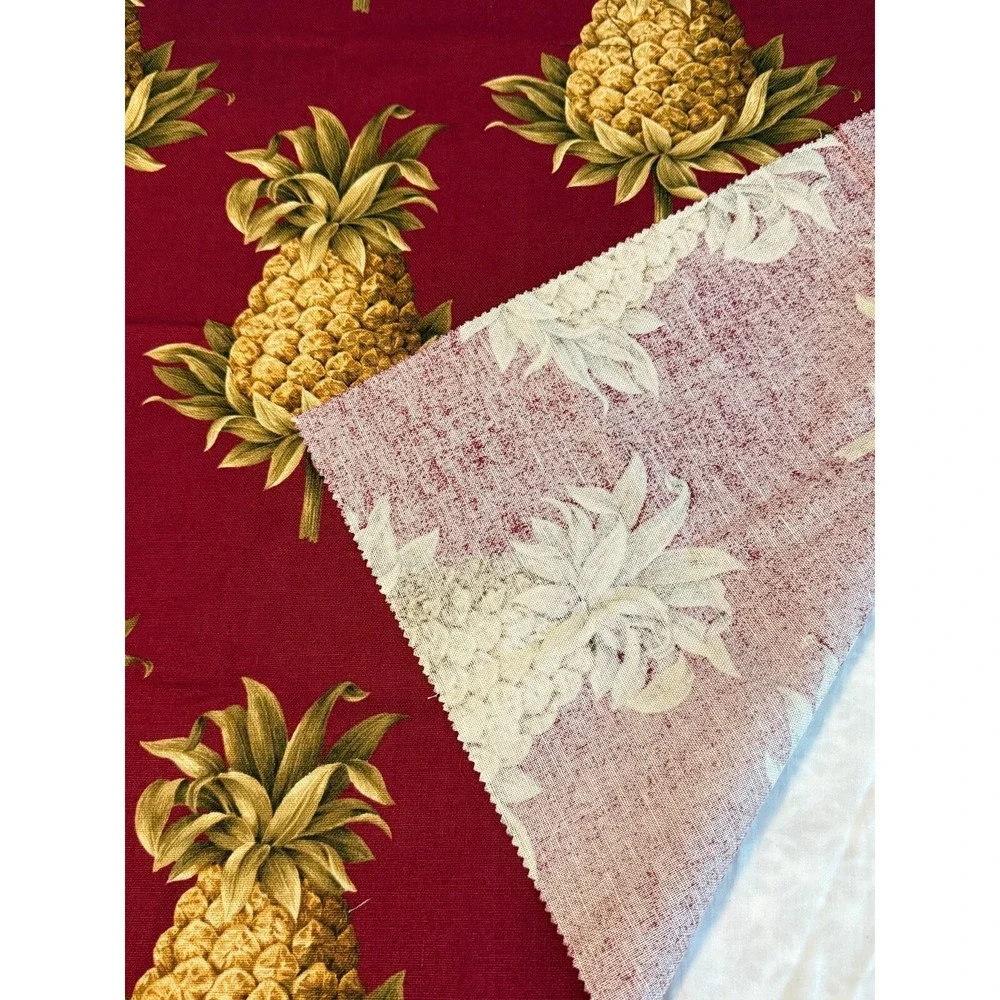 Vtg‎ Pineapples Fabric 25